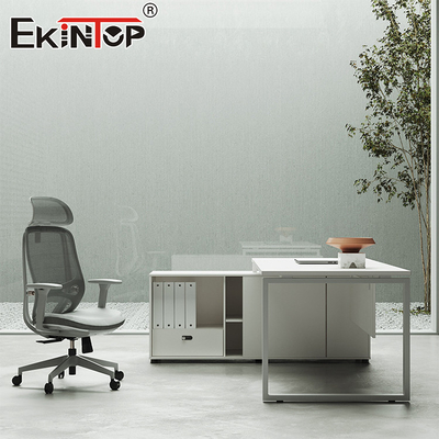 스타일리시한 사이드 캐비닛이 있는 모던 스타일 사무용 책상 All Modern Desk