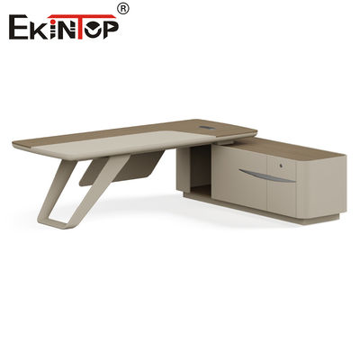 Ekintop Executive Wooden Furniture Office Table Desks with Drawers