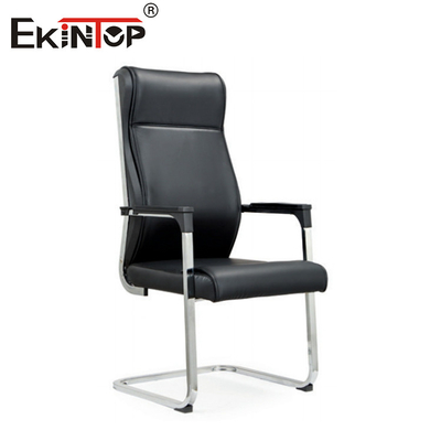 OEM 금속 프레임 가죽 소재로 검은색 높은 뒷 사무실 의자 비즈니스 스타일